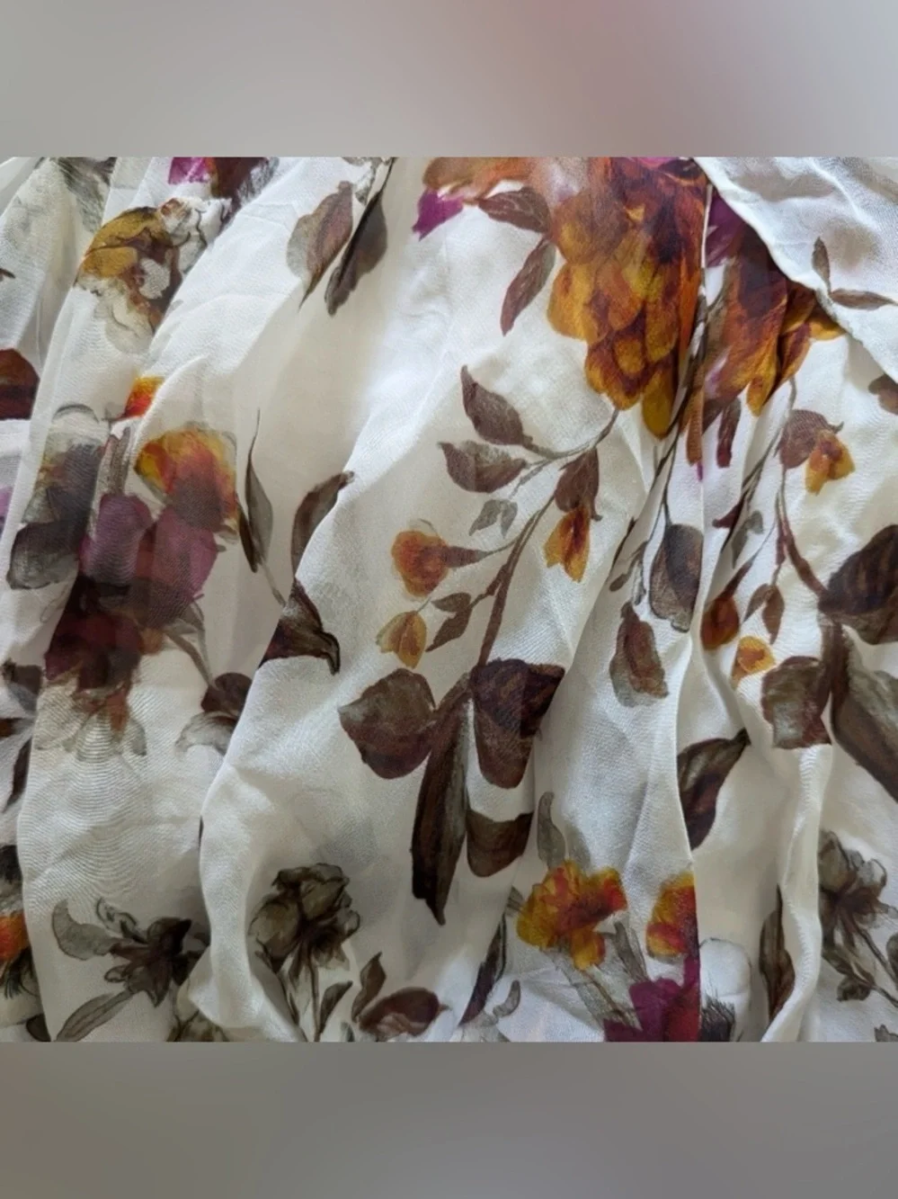 NWT Anthropologie V-Neck Floral Tiered Ruffle Prairie Dress 
(Sz 16 Plus) - Picture 13 of 15